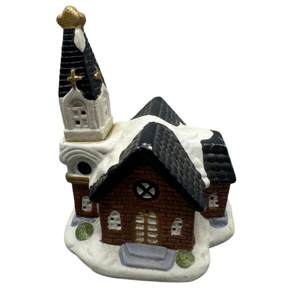 Noma Dickensville Collectibles Ceramic Snowy Church Christmas Village Decor READ - Picture 1 of 6